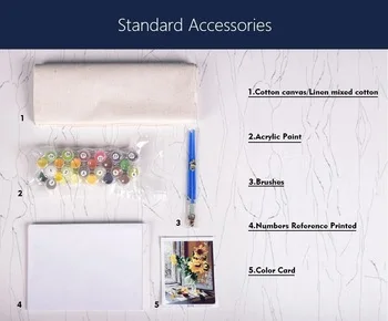 
DIY hand-painted oil painting 40*50CM Snow Mountain Lake oil painting by numbers 