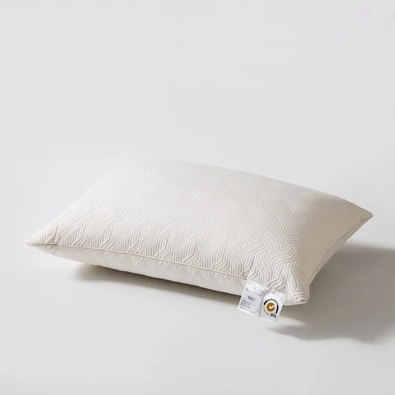 Гипоаллергенная мягкая пушистая Регулируемая по высоте измельченная подушка из волокна и полиэстера Подушка с промытой хлопковой наволочкой
