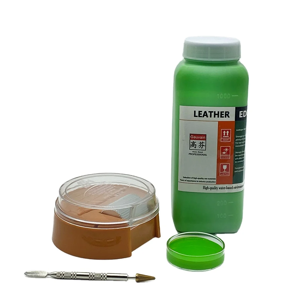 Factory manufacturers bags shoes coating agent color leather edge painting ink water based leather edge paint