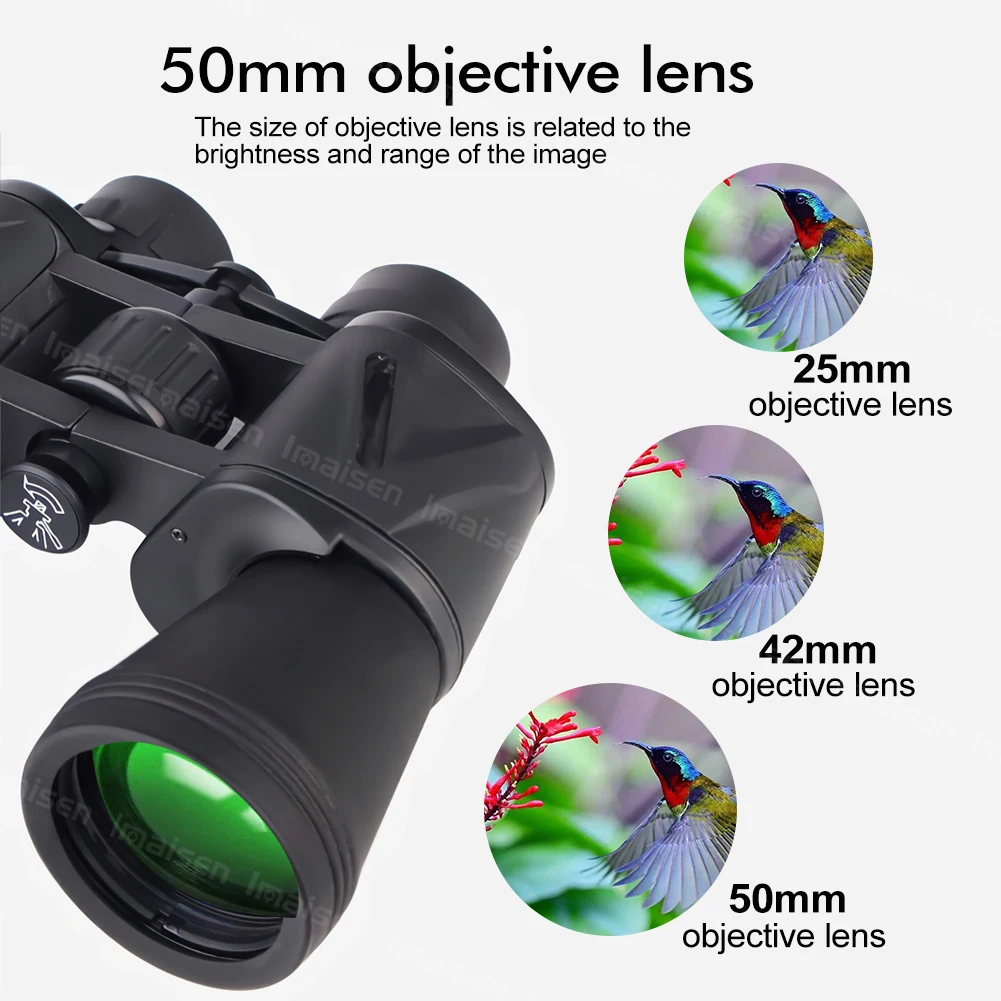 20x50 outdoor hunting bird watching sightseeing telescope HD professional large eyepiece high power binoculars