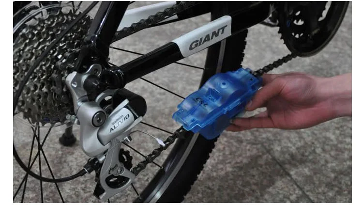 RTS Factory Price Bicycle Bike Chain Cleaning Brush Cleaner Blue for Bike Chain/crank/tire/sprocket Tools Bicycle Accessories