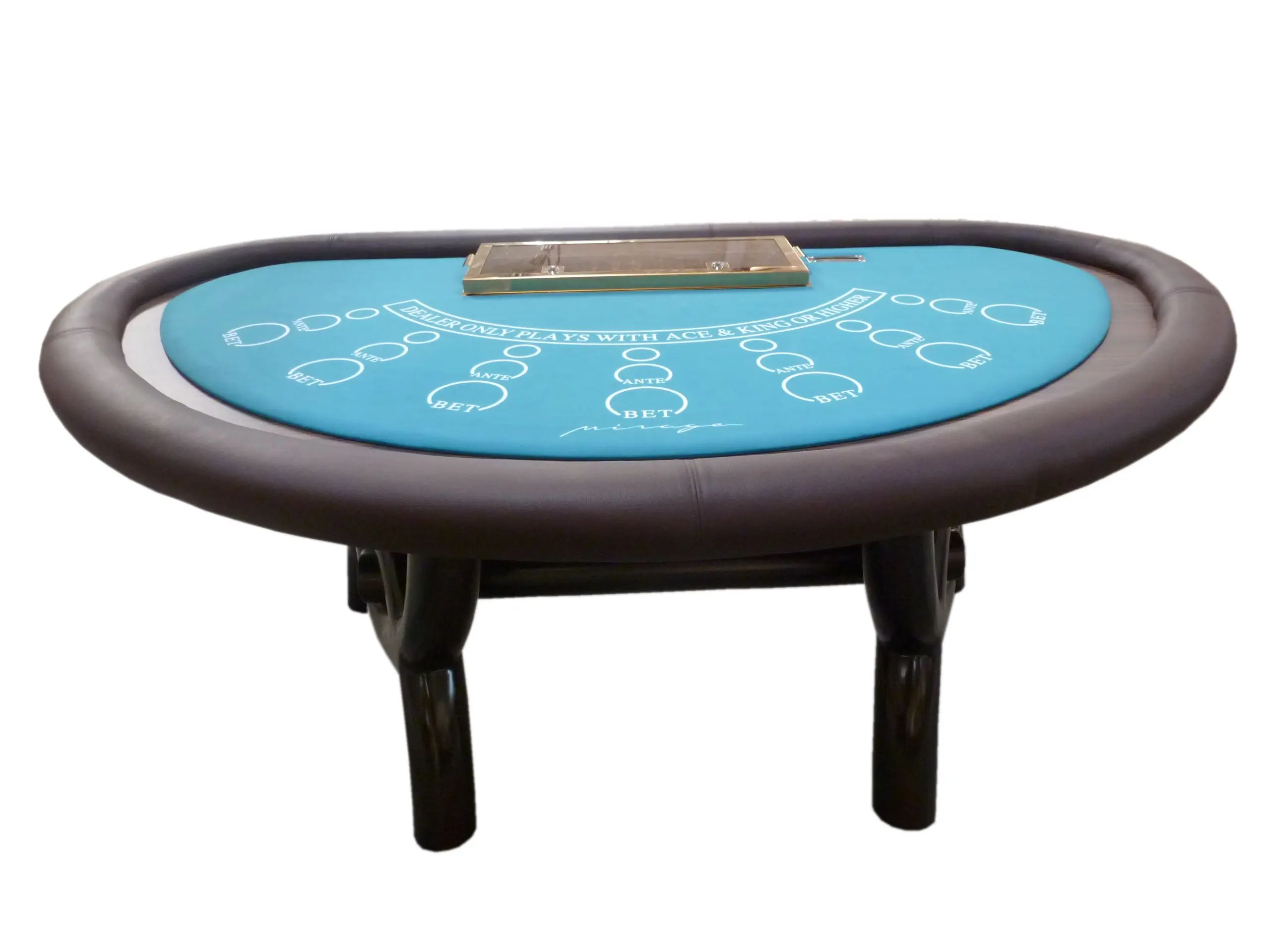 Professional Custom Leather Blackjack Table Mesa De Black Jack Suppliers
