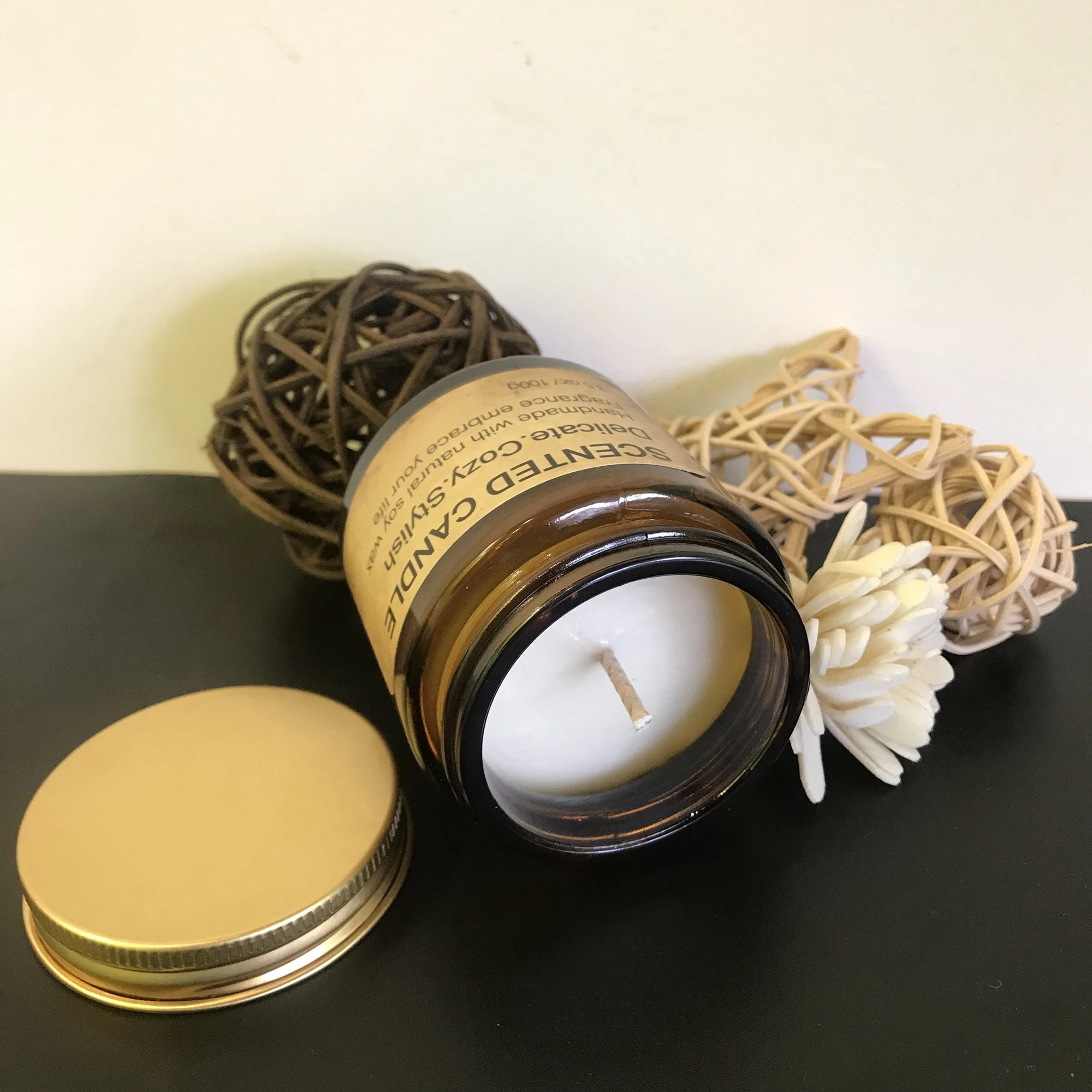 DIY organic soy wax candles making wholesale in bulk candles scented luxury gift set private label scented candles