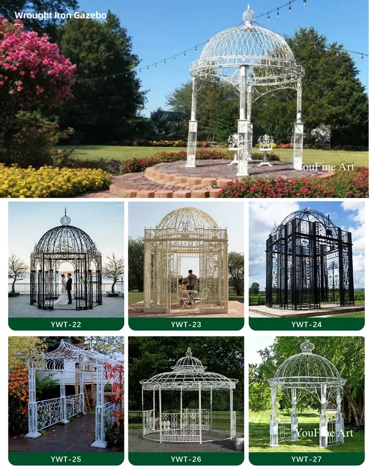 youfine wrought iron gazebo  