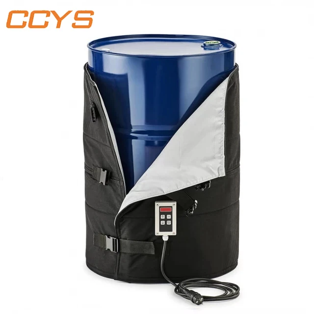 Popular 200L drum Electric industrial heating blanket with temperature controller fire retardant 2050*900mm  for liquid