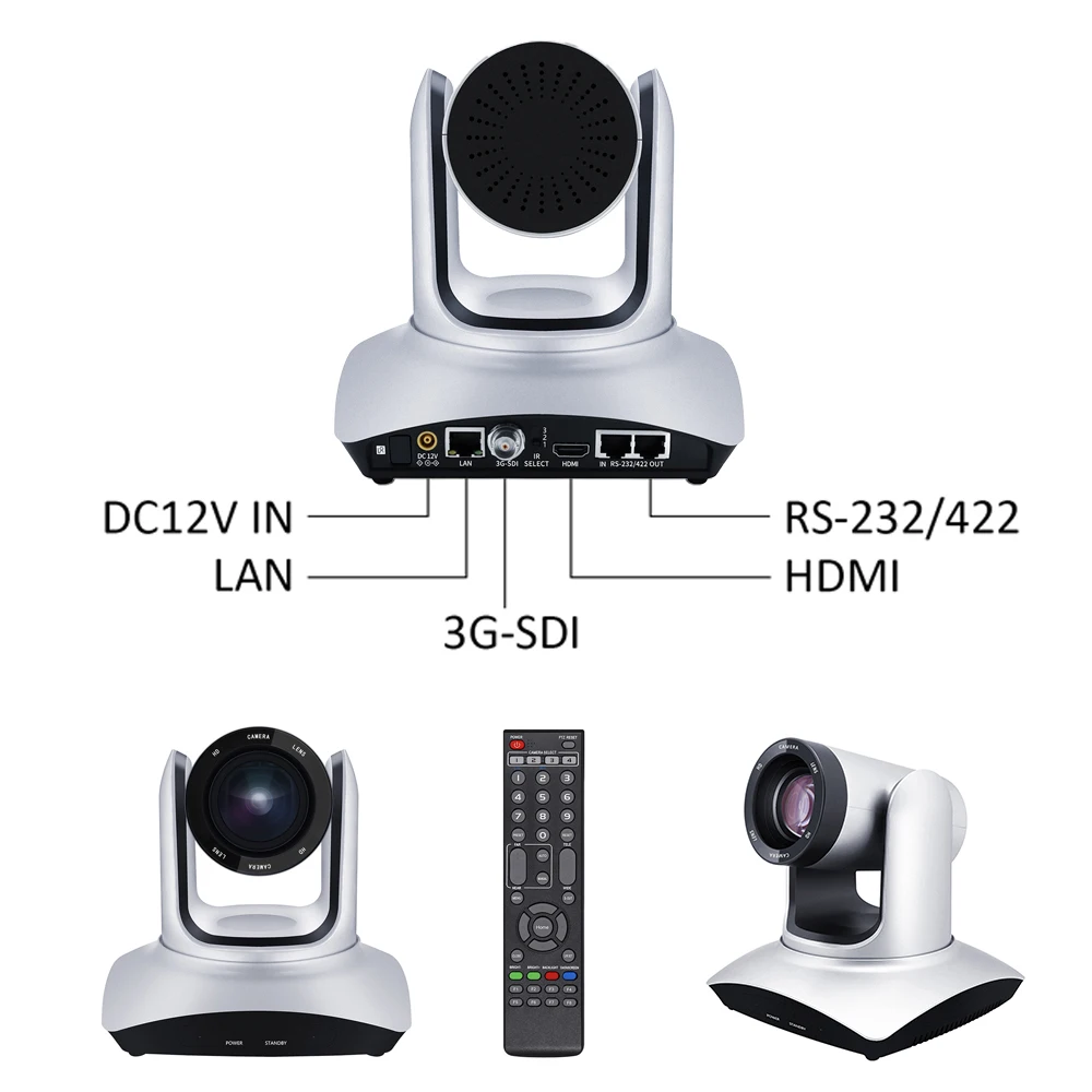 Live, broadcast USB 2.0 RS485/RS232 Hdmi 1080p professional robot equipment webcams Video Church conference system hd ptz camera