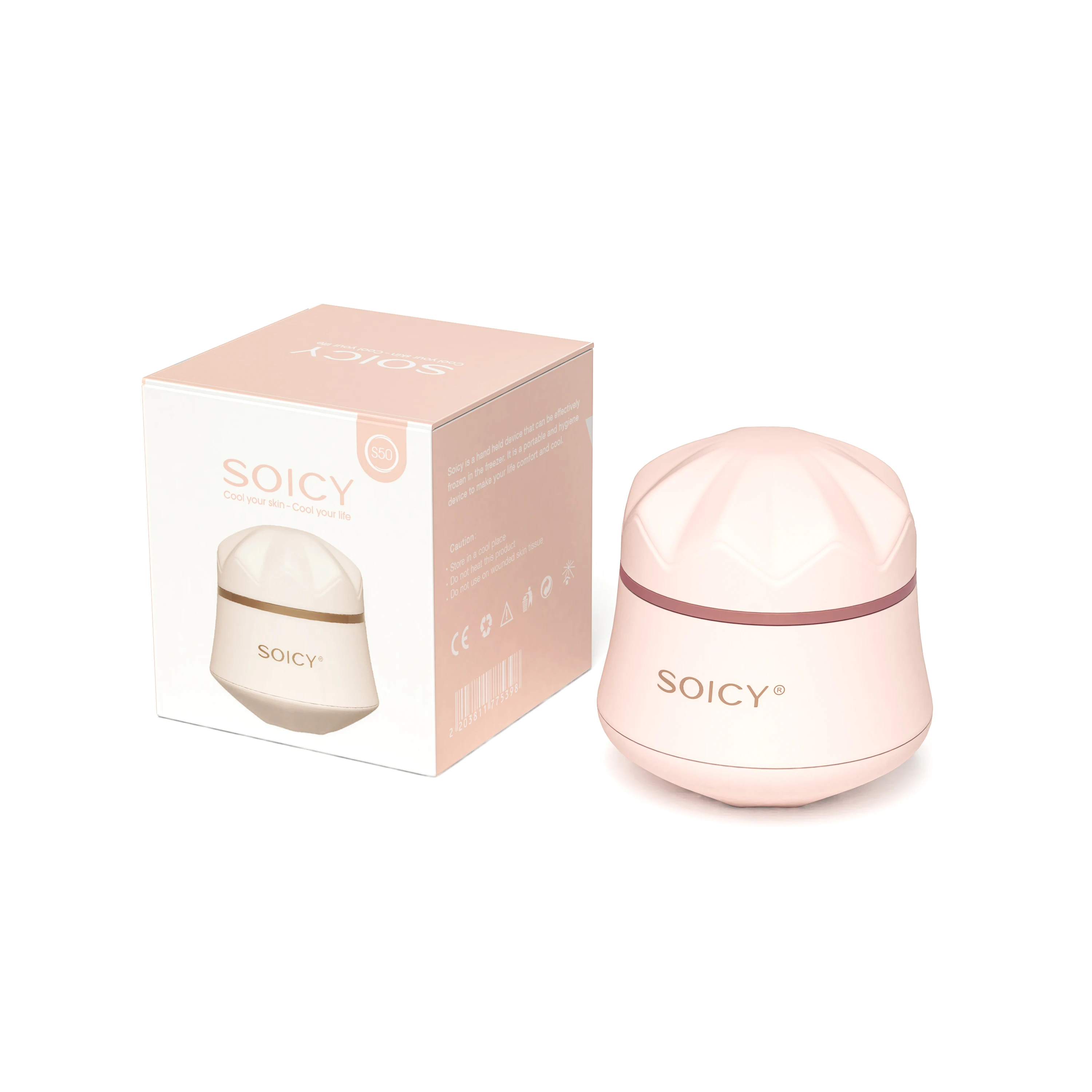 S50 Shaped Ice Roller For Face Eye Massage Device Cold Facial Rolling Body Mesotherapy Derma Roller Cooling Pain Relief