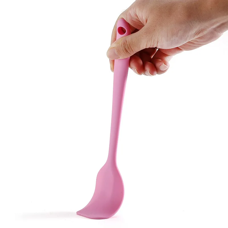 Small heat resistant silicon rubber cake cream scraper silicone spatula spoon set for baking
