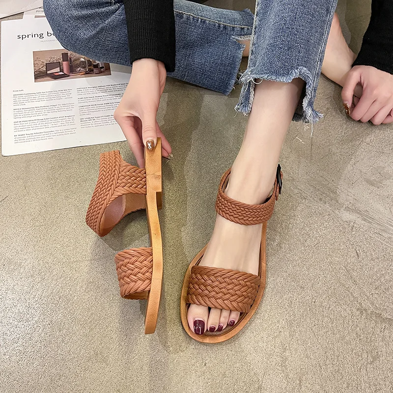 Fashion Roman Woman Sandals Ladies Shoes Summer Sandales Women Sexy Open Toe Platform Sandals