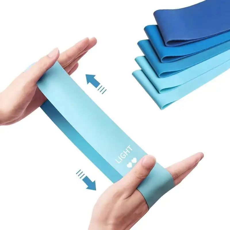 Плоские эластичные ленты с логотипом на заказ, эластичные ленты для фитнеса, индивидуальные для занятий йогой, мини-шаговые ленты