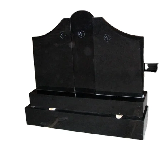 Cheap High Quality Tombstone Simple Design Granite Tombstone and Monuments Cheap Black Granite Grave Stone Headstone