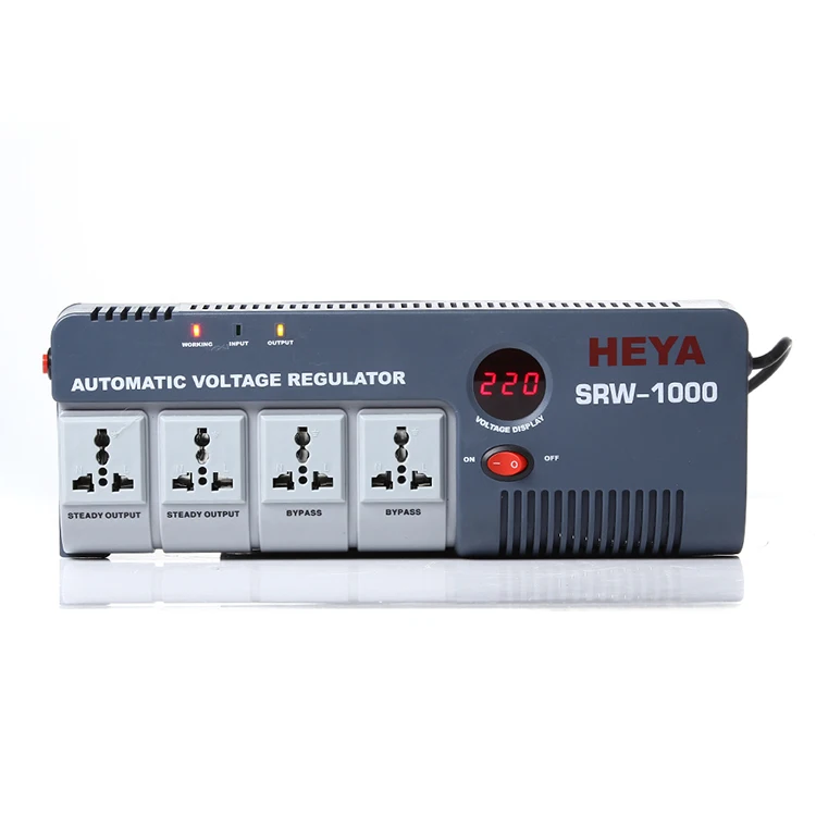 500VA 1KVA 1500VA Automatic Voltage Regulators Stabilizers With 4 Output sockets