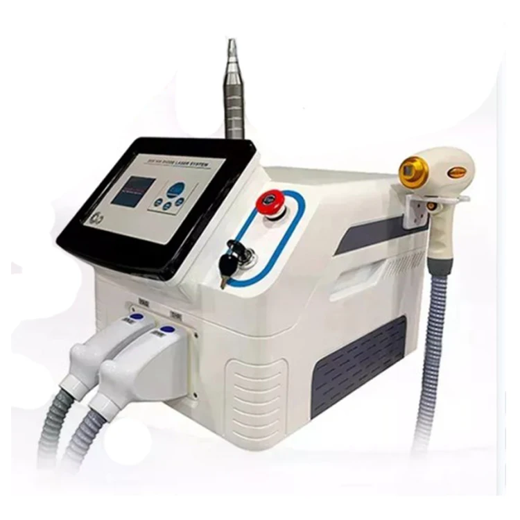 NEWEST 2023 2 In 1 diode yag pico laser skin tightening whitening 755nm 808nm 1064nm portable hair pigment tattoo removal