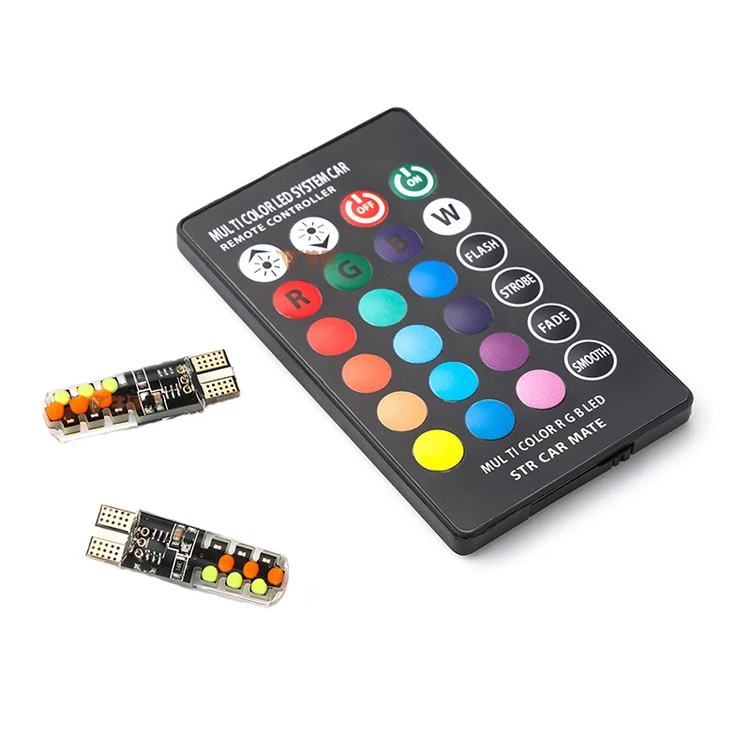 High Quality T10 RGB Led Car Bulbs Light Interior Lights