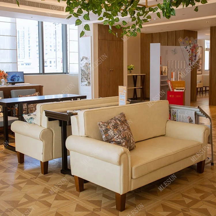 Modular Lounge Sofa Living Room Couch Aged Care Sofa for Elderly People Fabric Bedroom Furniture Set OEM ODM Modern Small Sofa