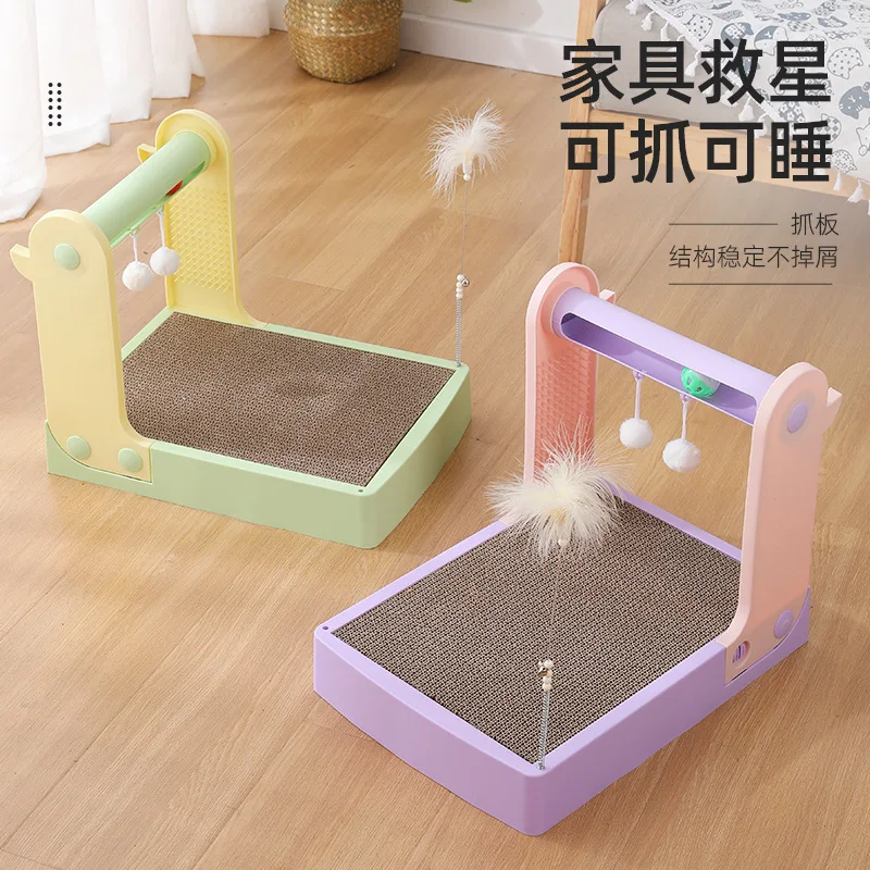 Manufacturer factory treadmill shape cat scratch board cat toy pet supplies in stock