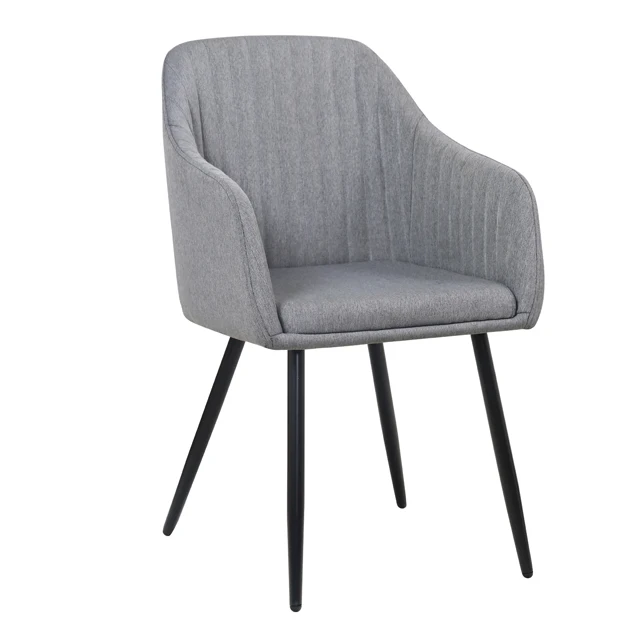 Comfy Dining Chairs Composed Of Iron And Textile With Armrests Are Available In A Variety Of Finishes In Different Colors
