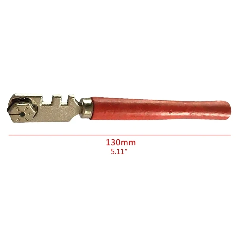 Hand Tools 6 Wheels Steel Glass Cutter Professional Cutting Tool Multifunctional Bottle Roller Craft Tile