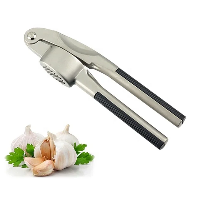 Оптовая продажа, инструменты для фруктов и овощей, ручной пресс для чеснока, измельчитель чеснока из цинкового сплава, прессы для имбиря, удобные, без БФА