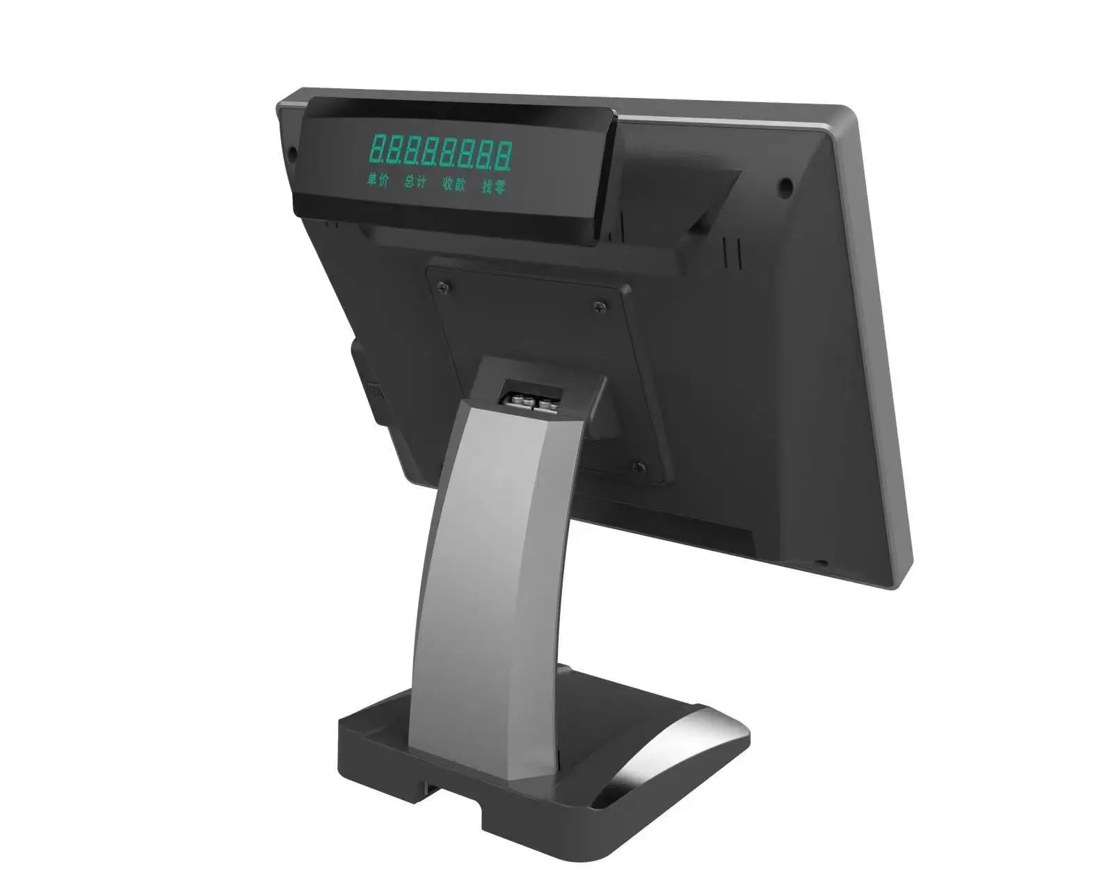 15 inch touch screen and 12 inch customer display all in one 15 inch touch screen pos machine with windows linux system
