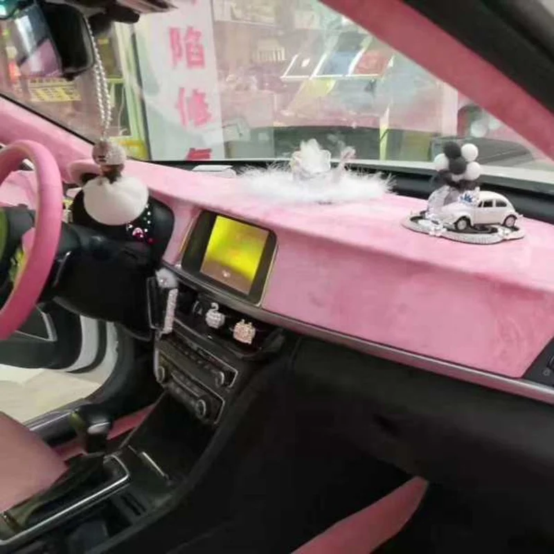 Backing with glue velvet car upholstery velvet alcantar with different color very hot sell