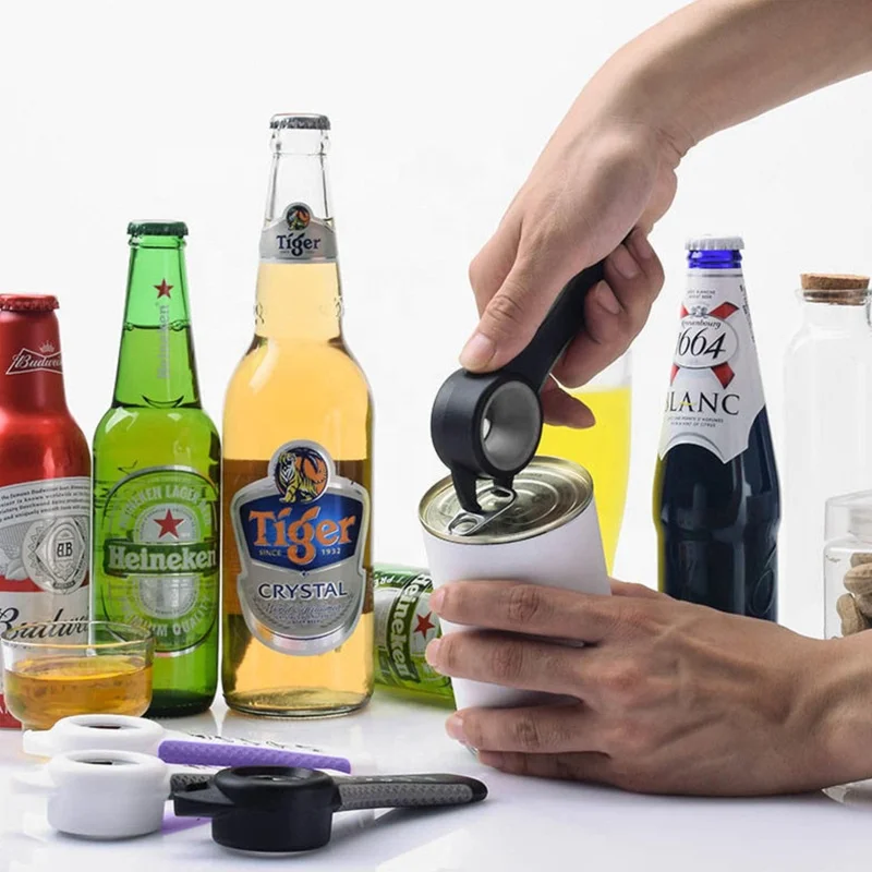 2023 New Design Cool Kitchen Gadgets Good Grip Portable Custom 5 in 1 Bottle Opener Keychain Beer Opener