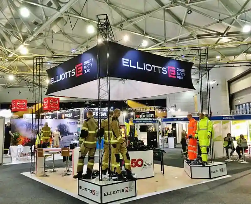 Custom Printing Exhibition Advertising Skybox Overhead Trade Show Sign Display Ceiling Fabric Hanging Banner