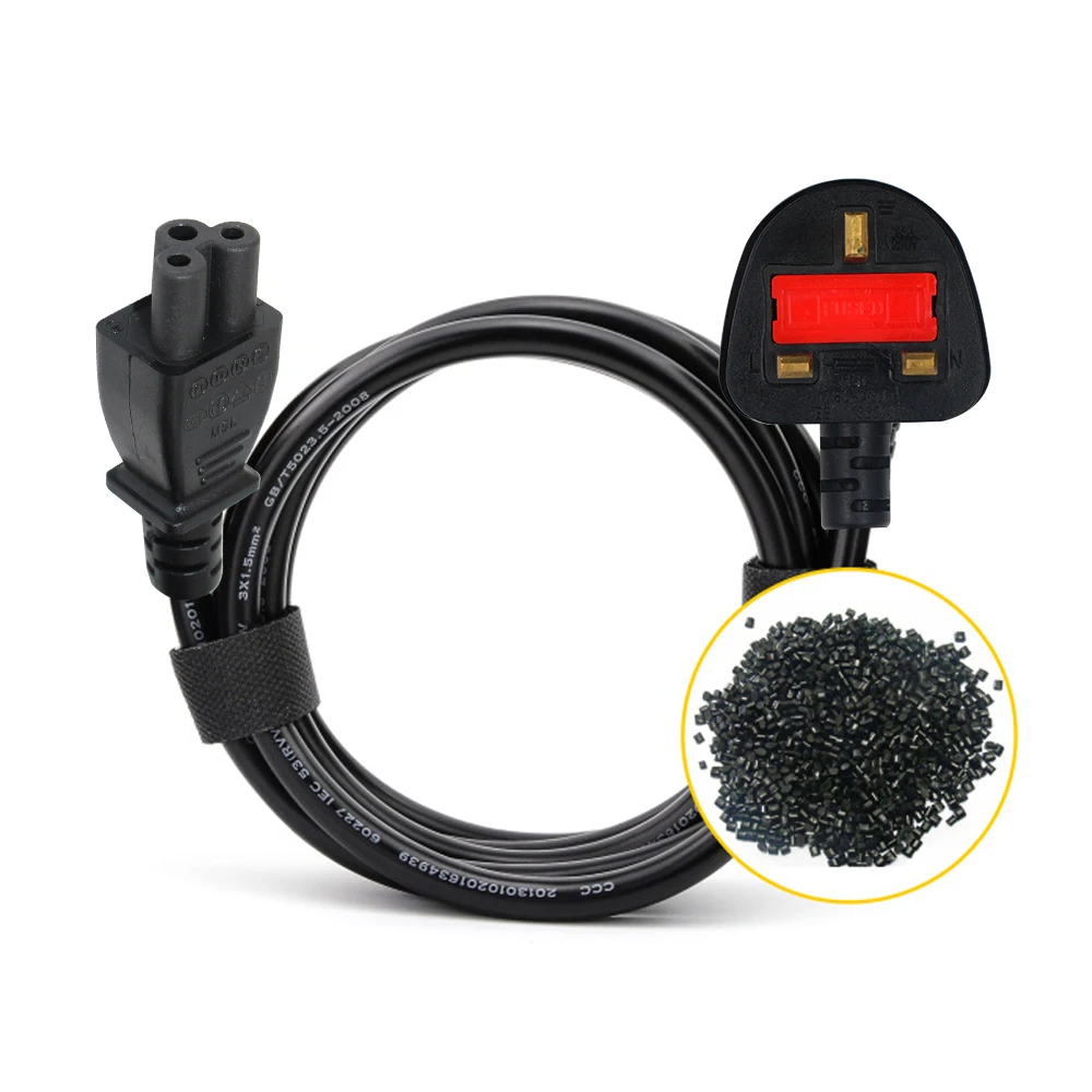Британский шнур питания BSI 3 pin вилку сетевого кабеля на входе h05vv-f 3g1.0mm2 Iec320 c5 Микки Маус штепсельная вилка британского стандарта