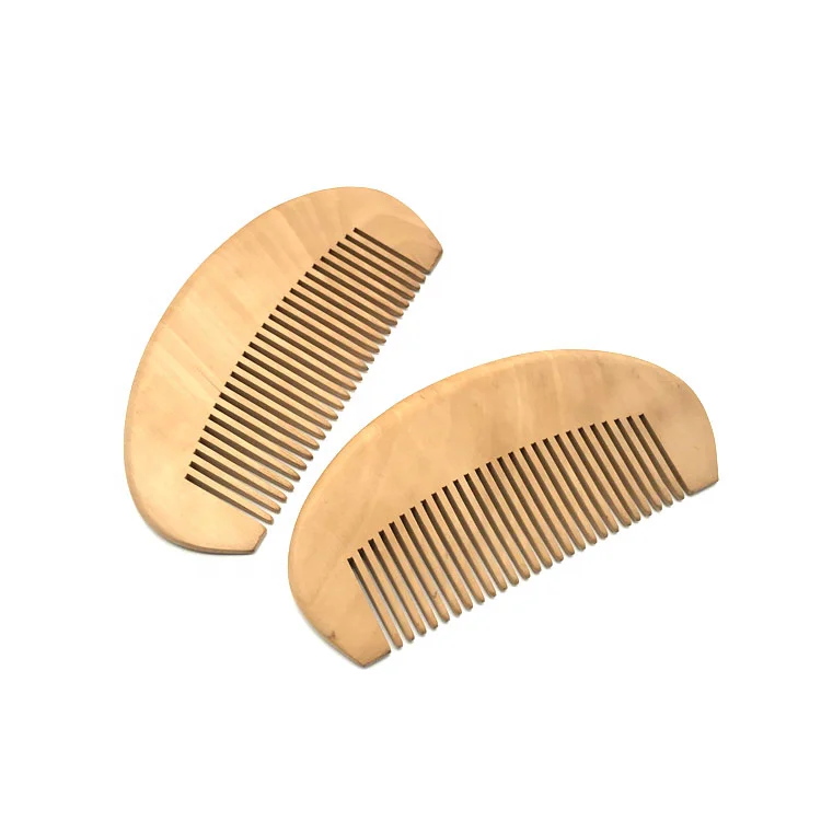 2024 Nice and cheap pear wood hair and beard wooden comb