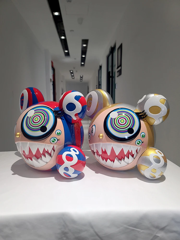 Два юаня искусство Murakami Takashi большой рот Mr.DOB Модная Кукла настольная украшение для мужчин и женщин Подарки