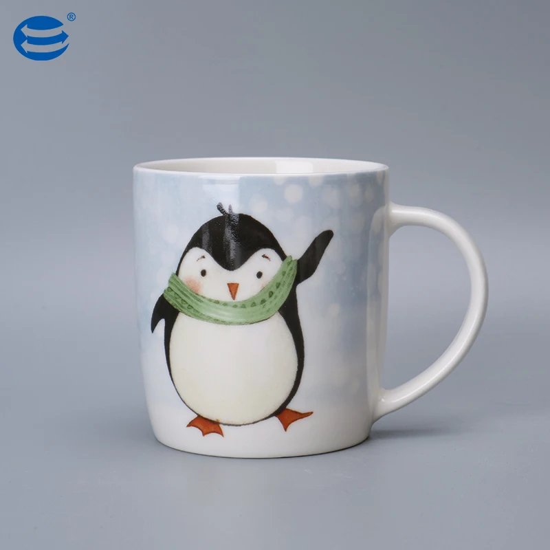 Wholesale Tea Sets Drinkware Penguin Pattern Type Ceramic Teapot for One Set Wholesale Tea Kettle Teapot and Cup in One