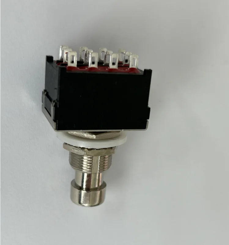 YF 12PIN PCB Type ON-ON Latching 4PDT Foot switch Guitar Effect Foot Switch