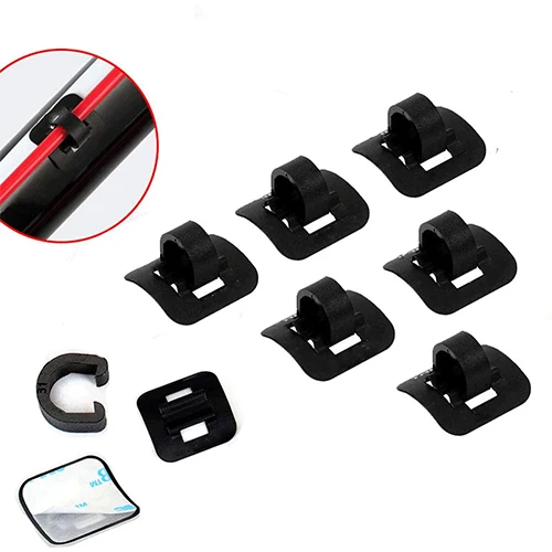 Alloy Guides Clips Housing Hose Guide Mtb Road Bike Brake Derailleur Shift Cables Brake Cable With Adhesive Seat