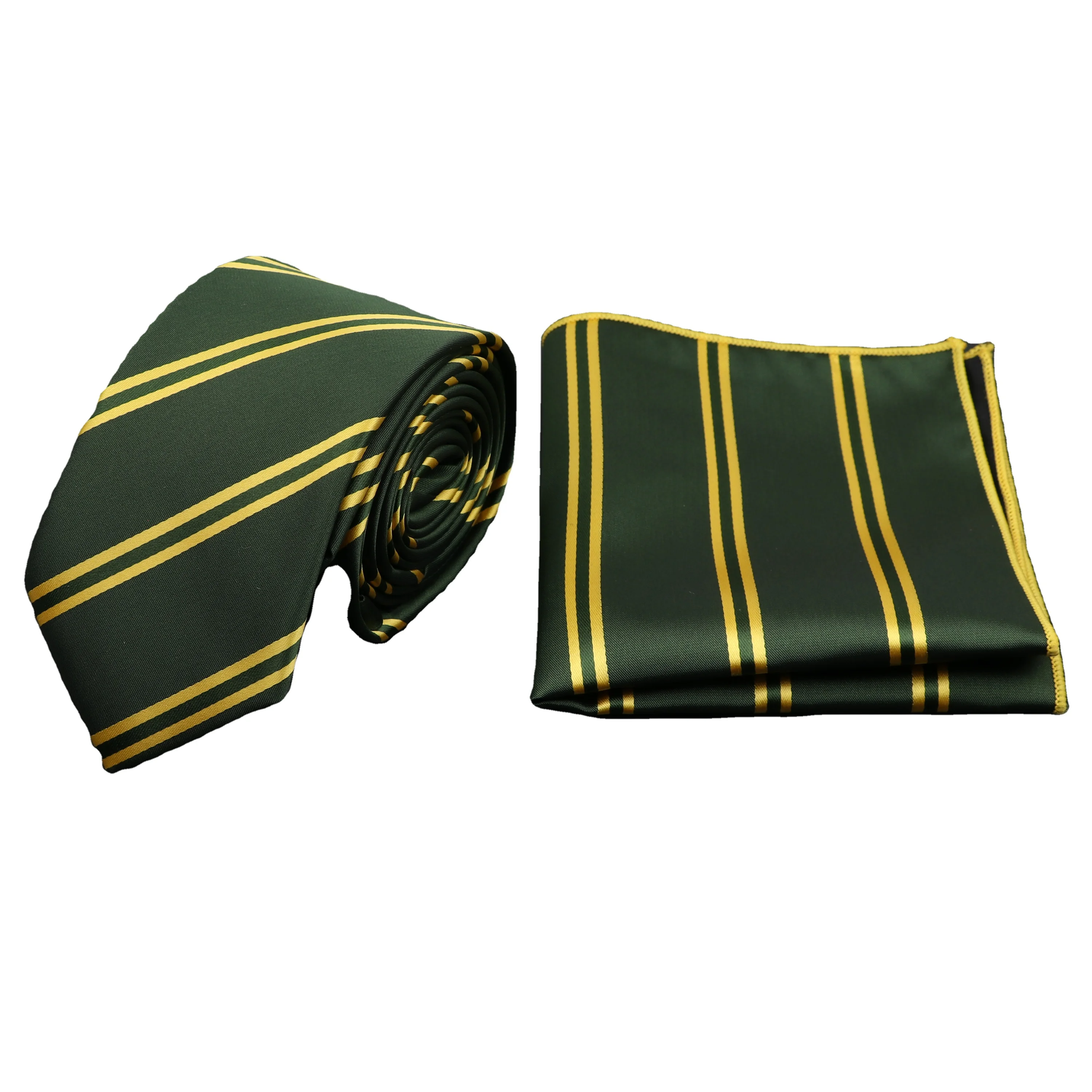 Men Tie Hanky Set Formal Fashion Business Solid Color Dot Gravata Jacquard Skinny Necktie Pocket Square Social Party Accessories