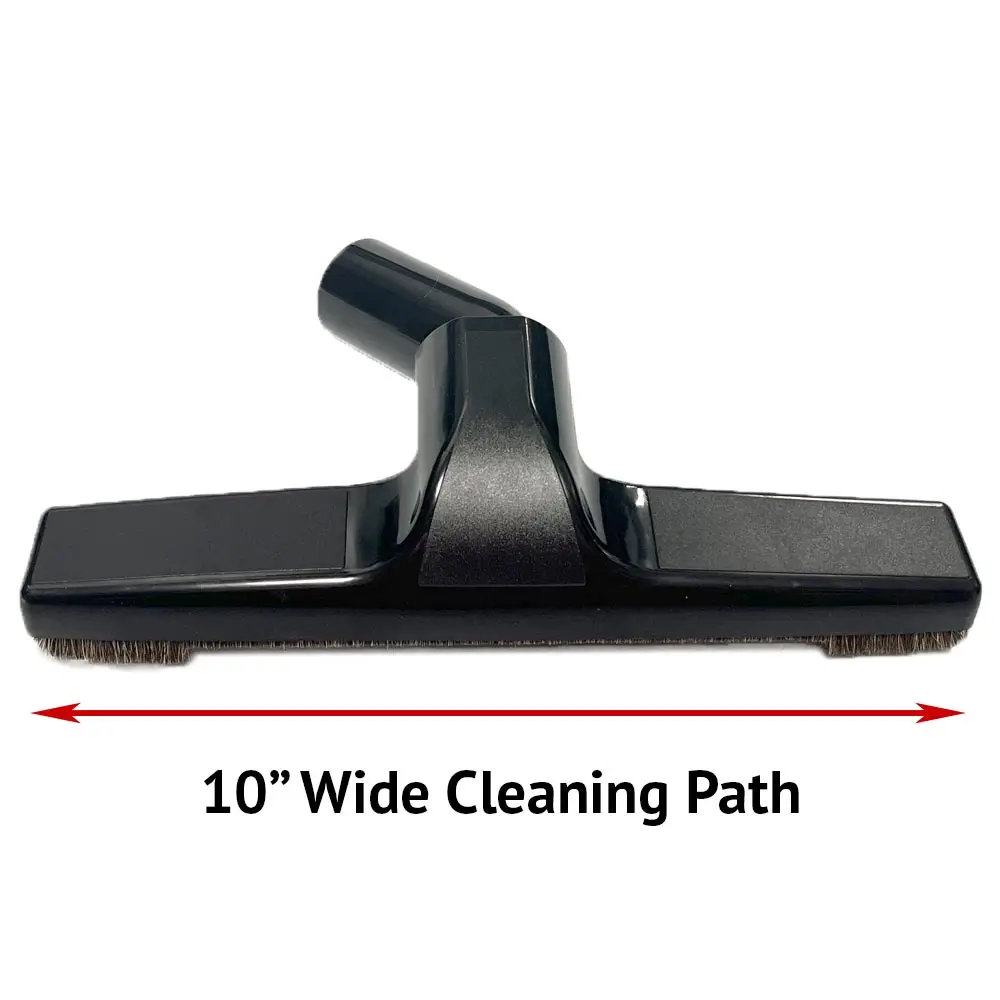 Vacuum Floor Brush for Universal Vacuum Cleaners with 1.25inch 32mm Inner Diameter with Horse Hair Soft Bristles 10 inch Wide