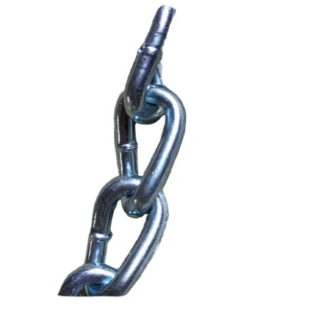  DIN5685A Short Welded Mild Steel Blue White Galvanized Twisted Link