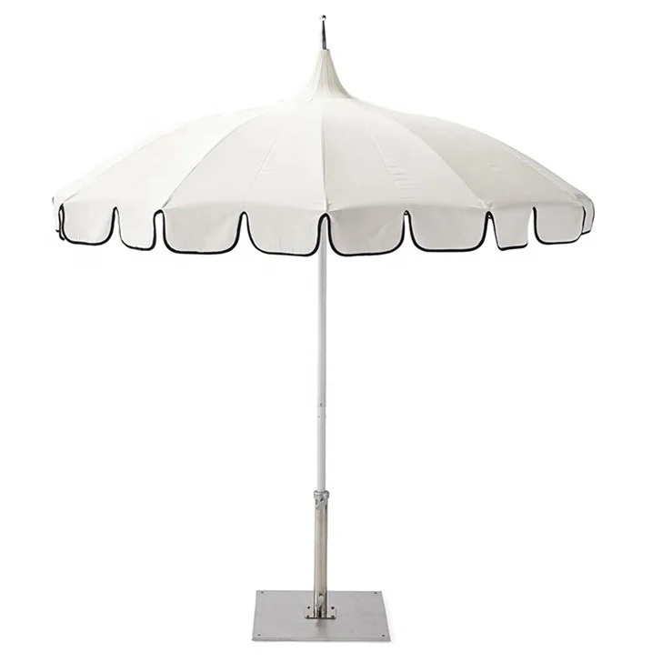 Wholesale High Quality Heavy Duty Large Outdoor White Umbrella Garden Parasol Patio Umbrellas