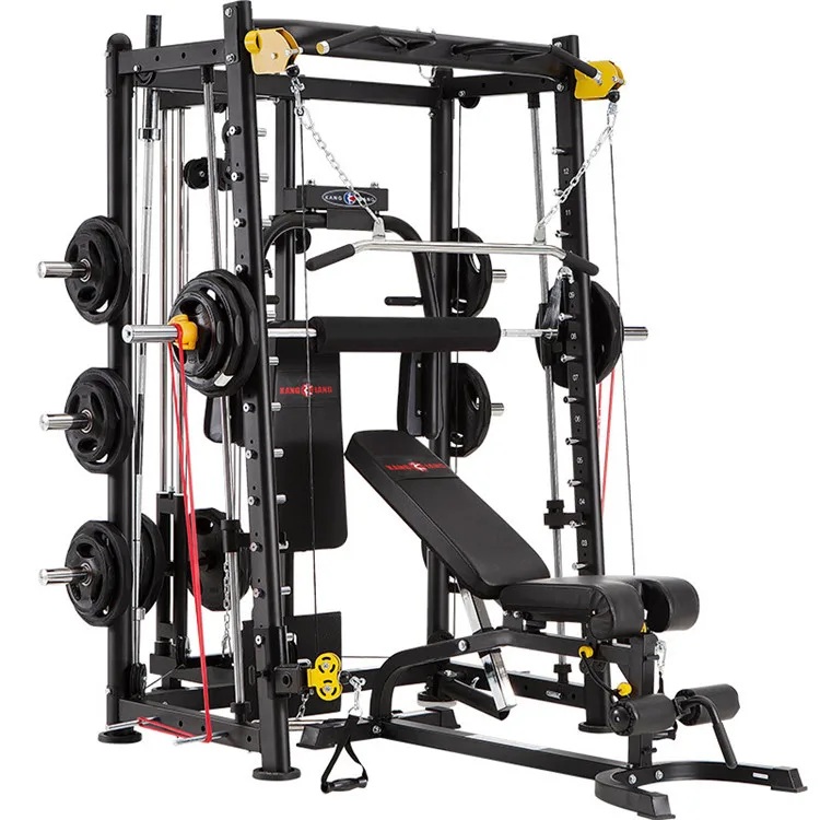 Gim Multi Functioning Maquina Smith Commercial Squat Rack Power Cage Complete Multy Mutli Function Gym Station Machine