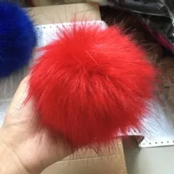 Фабрика DIY furball плюшевый длинный меховой помпон для поделок декоративный кулон одежда пушистый искусственный мех лисы шарики аксессуары