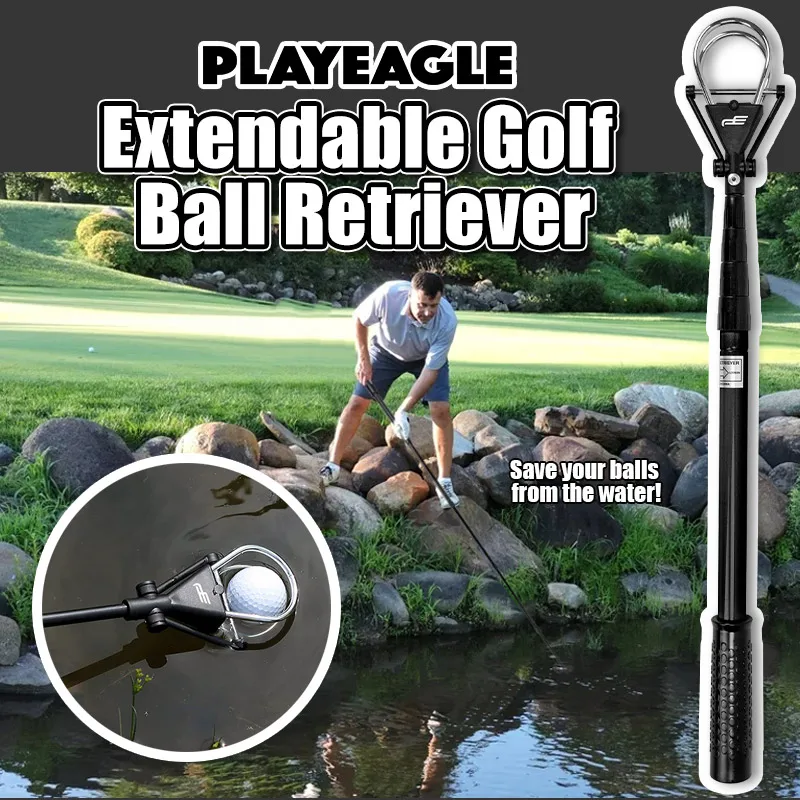 high quality Telescopic Golf Ball Retriever Custom Adjustable Length Golf Ball Picker For Golf Practice Ball