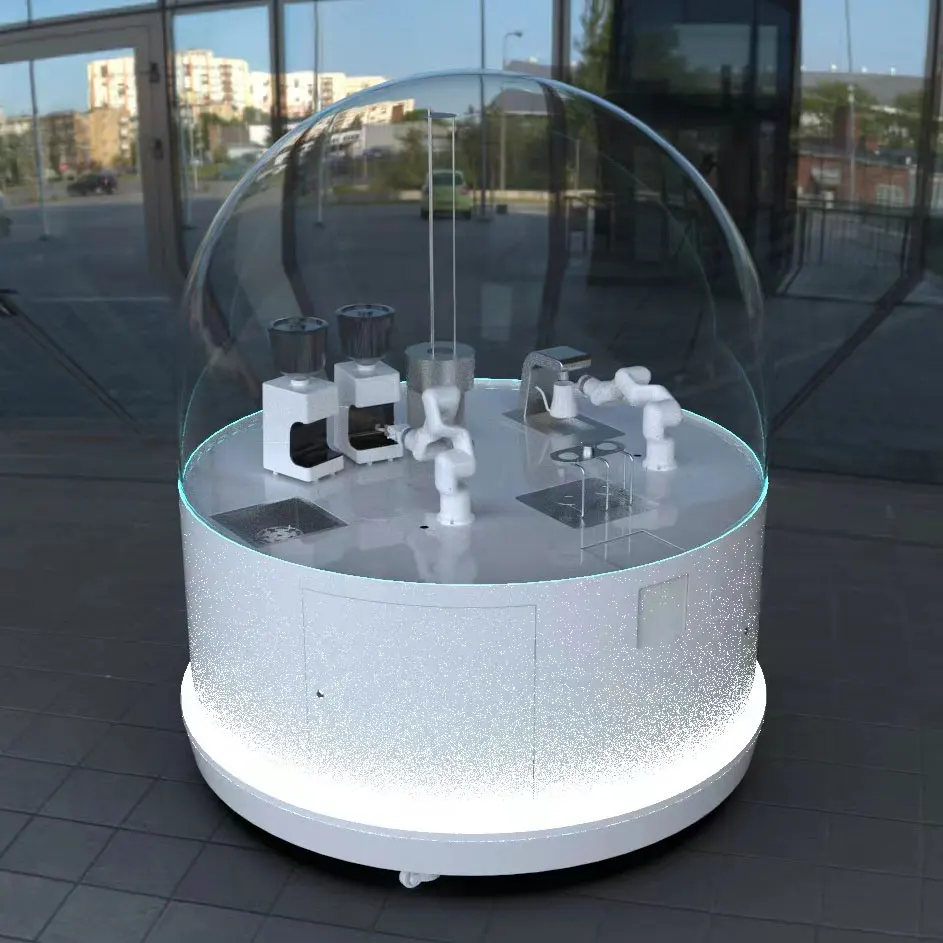 Wholesale Smart Fully Automatic New Retail Coffee Vending Robots