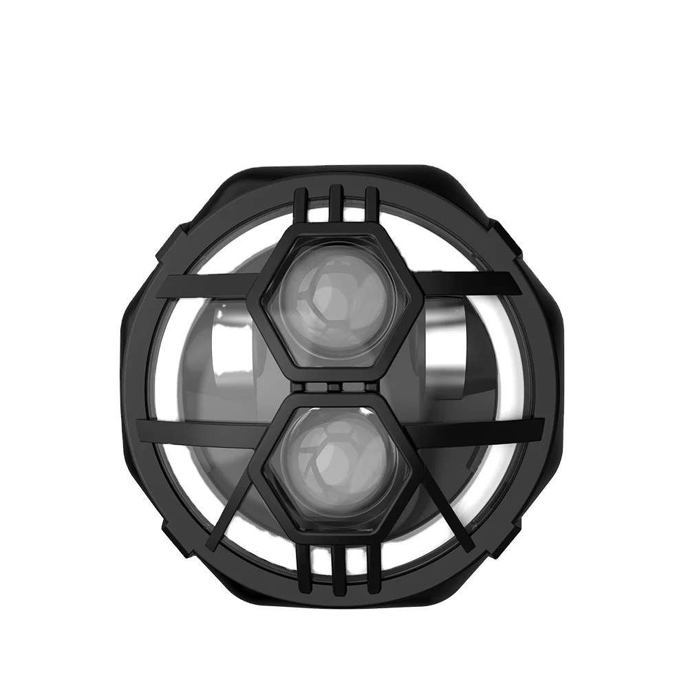 New design Electric Bike light super brightness ebike headlights 12V~60V low light, high beam, dailylight and horn for fat ebike