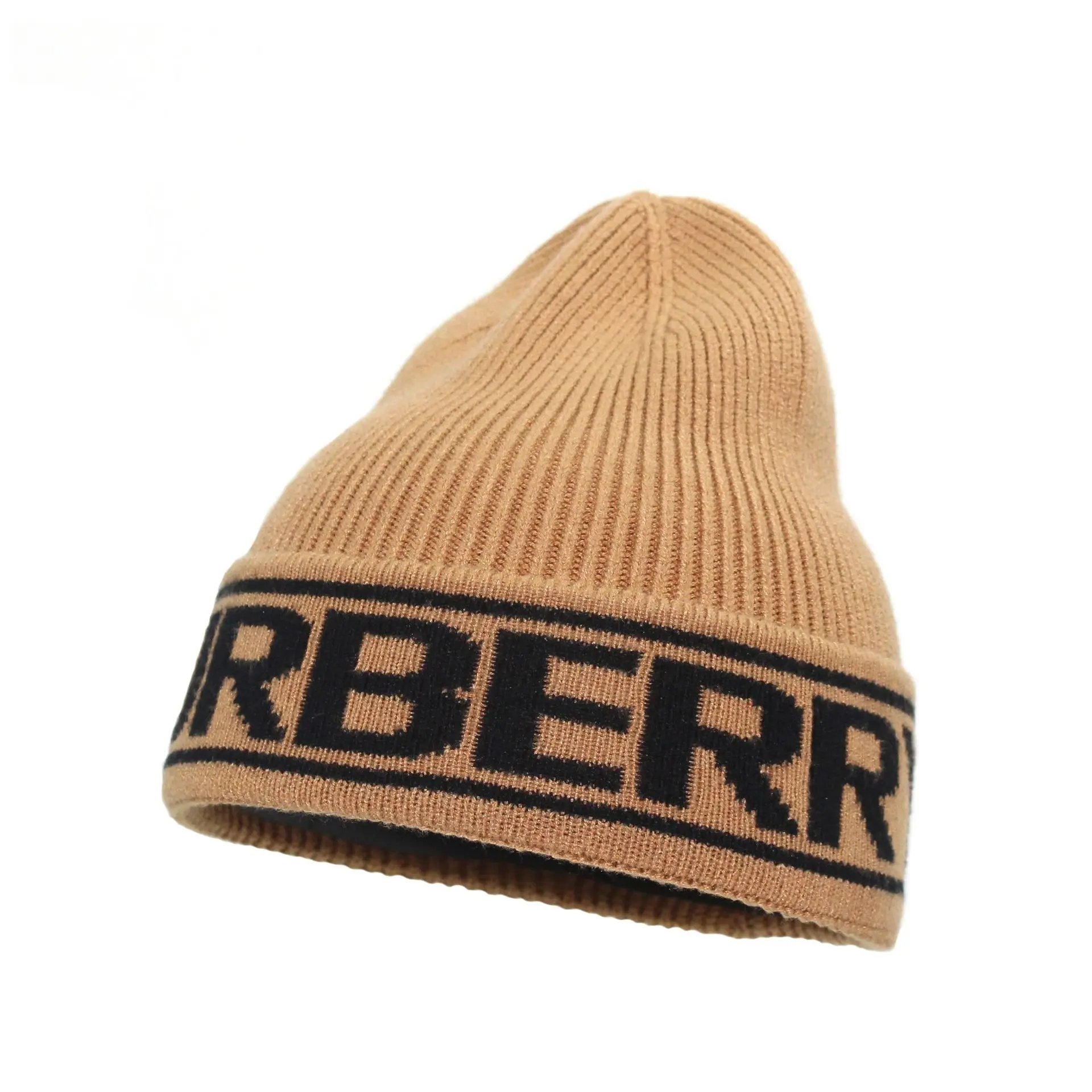 Fashion brand same design as designer letters knitted hat winter striped Street outdoor beanie hat wool hat men