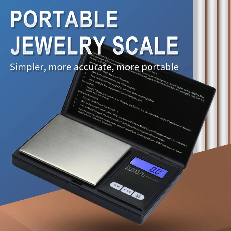 Digital Gold Jewellery Weight Scales 500g 0.01g Diamond Weighing Scale Pocket scale