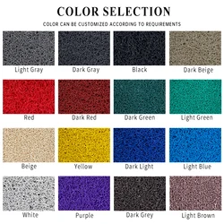 Cheap Factory Price Spaghetti Carpet Vinyl Coiled 100% Material Mats Anti Slip Loop Type Coil Floor Pvc Door Mat