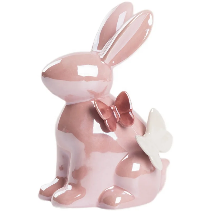 
nordic ceramic rabbit gifts porcelain indoor desktop ceramic bunny home decorations 