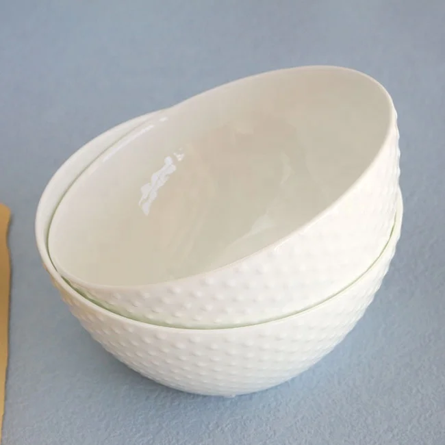 Eco Friendly Product White Porcelain Blows Custom Design Round Bone China Soup Bowl