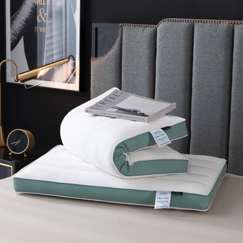 High Quality Three Dimensional Pillow Hotel Home Use 100% Polyester Fiber High Supporting Force Customized Size