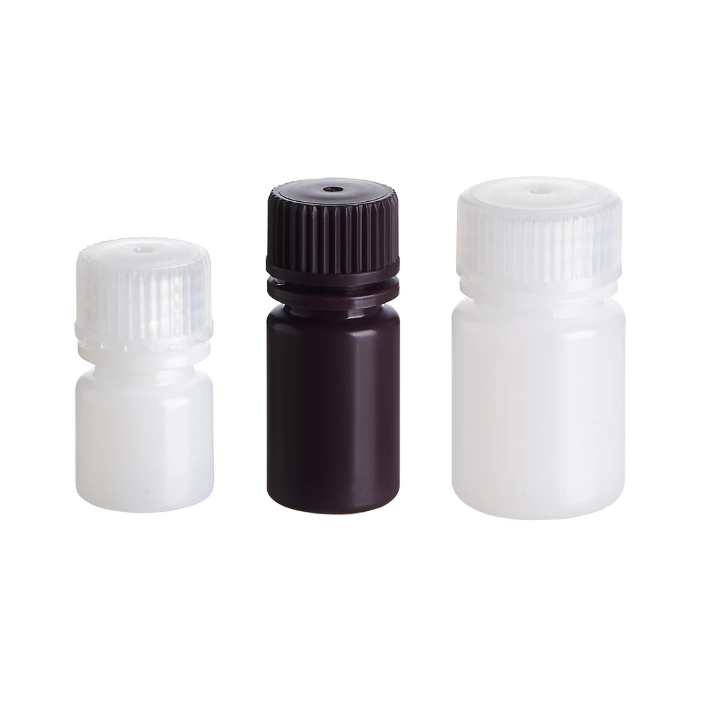 Laboratory Sterile Chemical White Brown 8Ml 15Ml 30Ml Reagent Reservoir Plastic Reagent Bottle