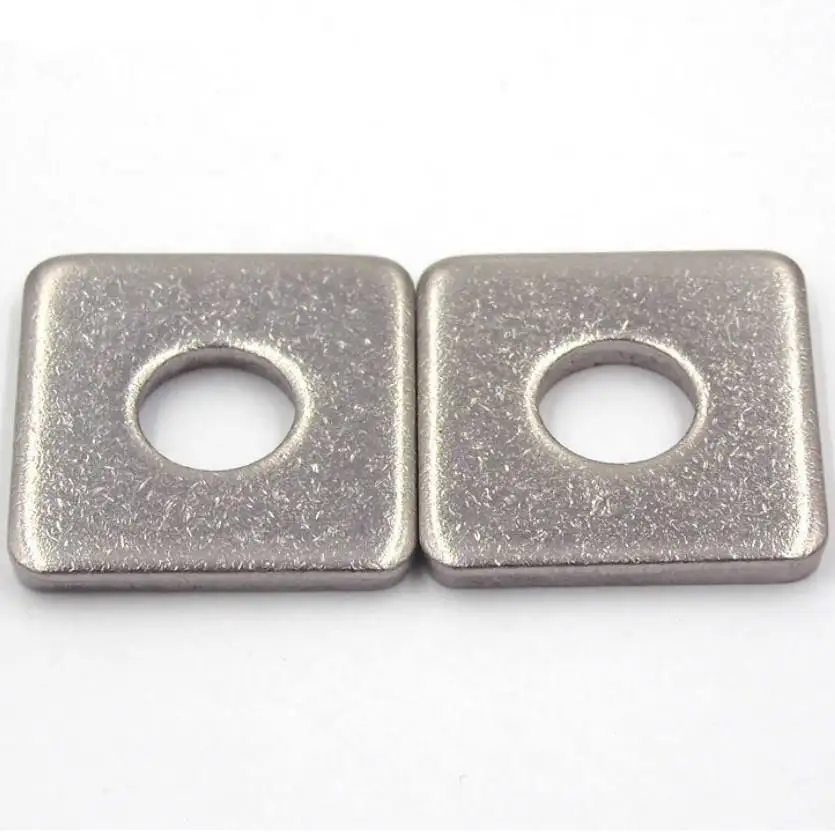 Small orderPole Line Hardware hot dip galvanized Fla flat square Bolt Square Washer for curtain wall and machines factory custom